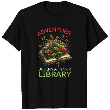 Discover Adventure Begins At Your Library Summer Reading 2024 Books 2 T-Shirts