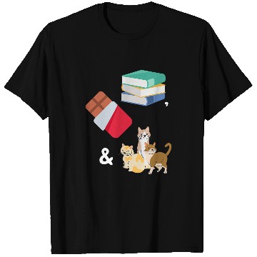 Discover Books Chocolate Cats Cute Book Lover T-Shirts
