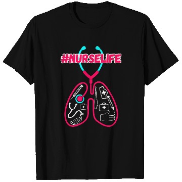 Discover Respiratory Therapist Stethoscope Lungs nurses Week T-Shirts