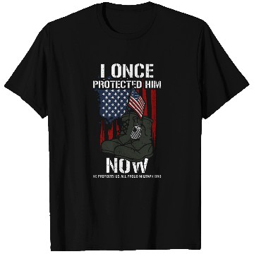 Discover Heroic Dad I Once Protected Him Now He Prot Memorial Day T-Shirts