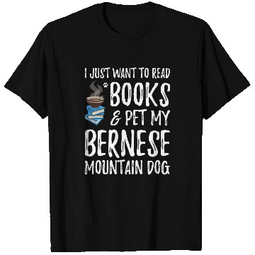 Discover Bernese Mountain Avid Book Reader Dog Mom Gift T-Shirts