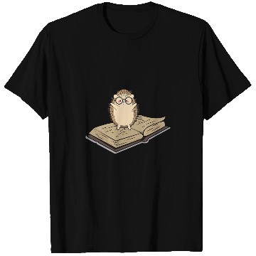 Discover Hedgehog on a Book Hedgehog T-Shirts