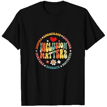 Discover Groovy Inclusion Matters Special Education Teacher T-Shirts