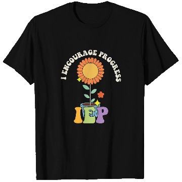 Discover Groovy I Encourage Progress ABA Therapist Sped Teacher T-Shirts