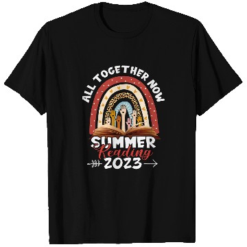 Discover All Together Summer Reading Rainbow Hand Book Lover T-Shirts