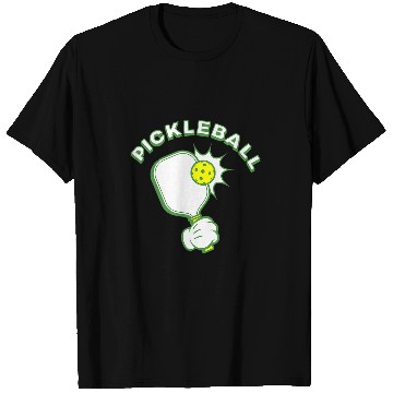 Discover Cartoon Pickleball Paddle Serve T-Shirts