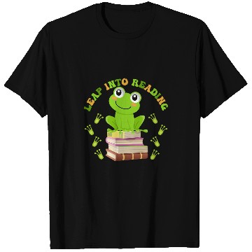 Discover Leap Into Reading Book Reading Frog T-Shirts