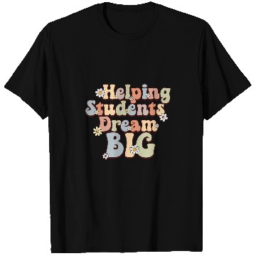 Discover Helping Students Dream Big School Counselor Week Boho Floral T-Shirts