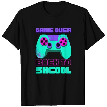 Discover Game over back to school for boys Teacher Student Controller T-Shirts