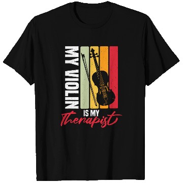 Discover My Violin is My Therapist Violin Player T-Shirts