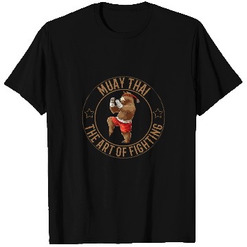 Discover Cute Muay Thai Brown Bear T-Shirts