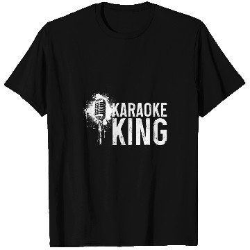 Discover Karaoke King Singer vintages Microphone Singing 1 T-Shirts