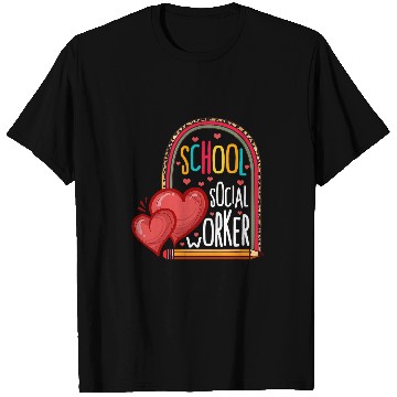 Discover School Social Worker Leopard Future Health Care Assistant T-Shirts