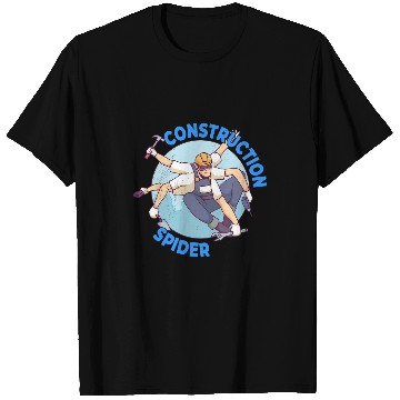 Discover Mens Construction Spider Construction Worker T-Shirts
