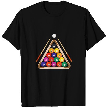 Discover Billiard Balls and Stick Billiards Pool Player T-Shirts