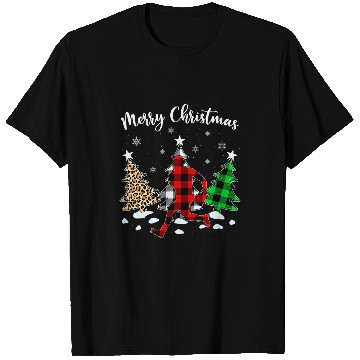 Discover Leopard buffalo plaids Rugby Player Christmas Pajama T-Shirts