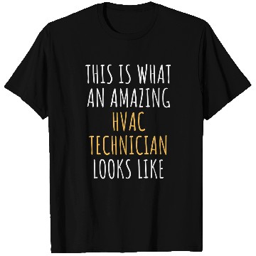 Discover HVAC TECHNICIAN Funny Job Title Profession Worker Idea T-Shirts