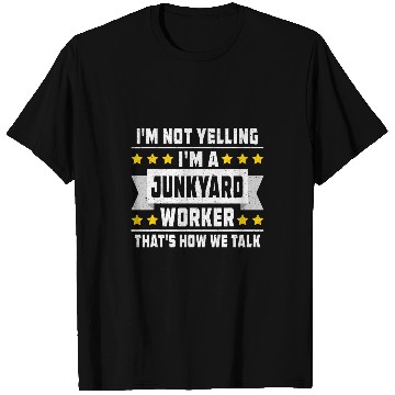 Discover Scrapyard Junkyard Life Design for a Junkyard Worker Retro T-Shirts
