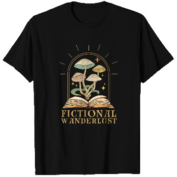 Discover Fictional Wanderlust Book Lover Reading Mystical Celestial T-Shirts