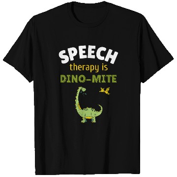 Discover Speech Language Pathologist SLP Teacher Speech Therapy Dino T-Shirts
