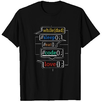 Discover Programmer Dad Programmer Dad Gift Computer Code Dad T-Shirts