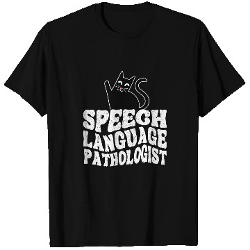 Discover Speech Language Pathologist SLP Cat Speech Therapy T-Shirts