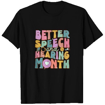 Discover Speech And Hearing Month SLP Speech Language Therapist T-Shirts
