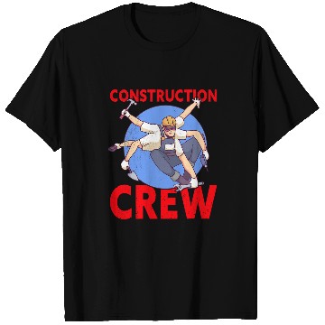 Discover Mens Construction Crew Construction Worker 1 T-Shirts