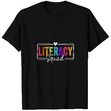 Discover Literacy Squad Team Back To School Literacy Teacher T-Shirts