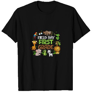 Discover Field Day First Grade Zoo Field Trip  Teacher Kids T-Shirts