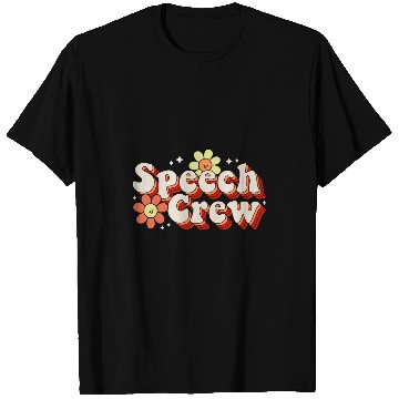 Discover Speech Crew Language Pathologist Therapist Women SLP Therapy T-Shirts