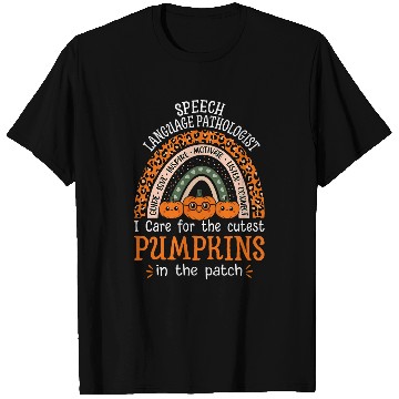 Discover Speech Language Pathologist Rainbow Halloween SLP Therapist T-Shirts