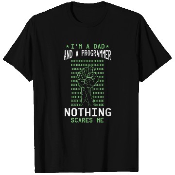 Discover Programmer Dad Computer Coding Hand Fist Binary Coding T-Shirts
