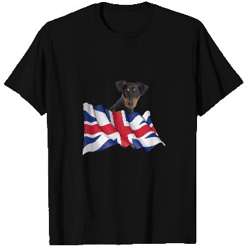 Discover Union Jack Flag Dog German Pinscher T-Shirts
