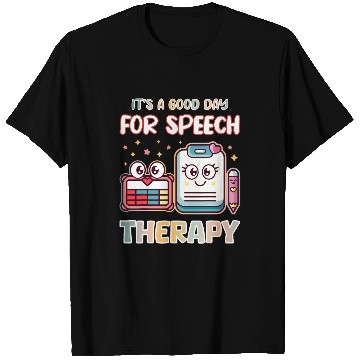 Discover Speech Therapy Pathologist AAC Device Notes Smiling Faces T-Shirts