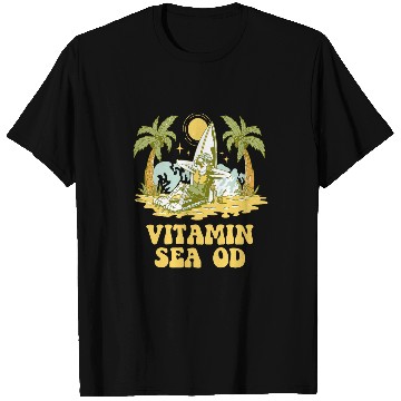 Discover Vitamin Sea Beach nurses Ocean Nursing Funny Vacation 1 T-Shirts