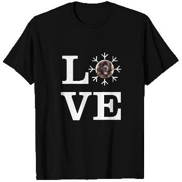 Discover Love Snowflake Dog Leonberger T-Shirts