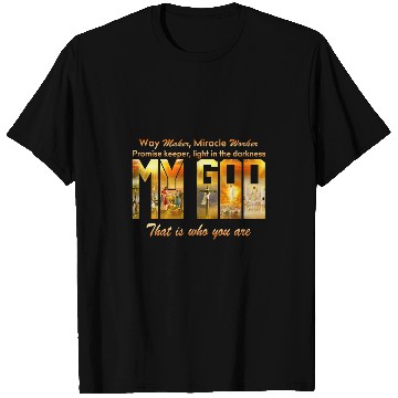 Discover Bible Verse Waymaker Promise Keeper Miracle Worker Christian T-Shirts