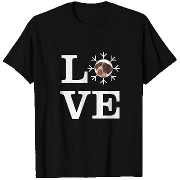 Discover Love Snowflake Dog Pointers German Wirehaired T-Shirts