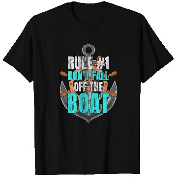 Discover Funny Cruise s Rule 1 Dont Fall Off The Boat 2 T-Shirts