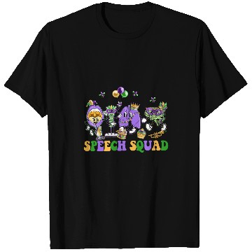 Discover Speech Therapy Speech Therapist Appreciation Mardi Gras T-Shirts