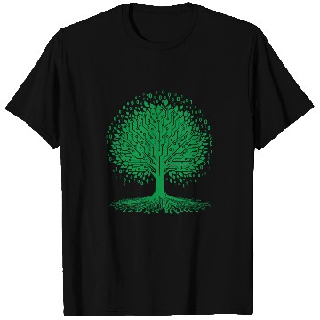 Discover Tree Binary Graphic Coding Computer Geek Programmer T-Shirts