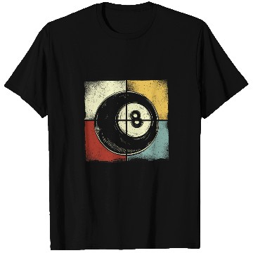 Discover Billiards Pool Player Ball Retro vintages T-Shirts