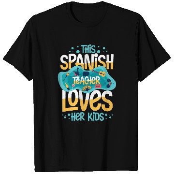 Discover Spanish Teacher Spain Flag Language Lesson Student T-Shirts