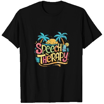 Discover Speech Therapy SLP Beach Vacation Spring Summer Therapist T-Shirts