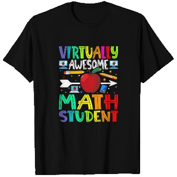 Discover Virtually Awesome Math Student Back To School T-Shirts