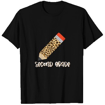 Discover Leopard Plaid Print Second Grade School Teacher Student T-Shirts
