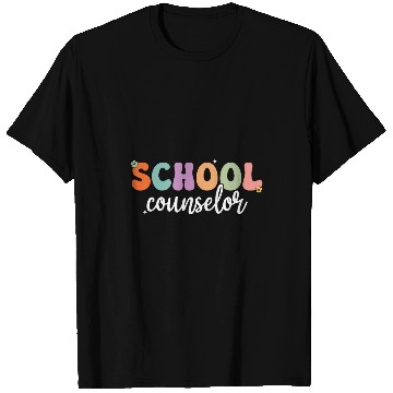 Discover School Counselor Groovy Retro Back To School Counselor T-Shirts