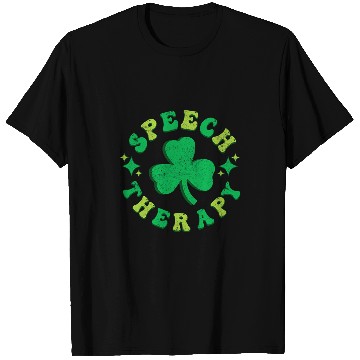 Discover Speech Therapy St Patricks Day Retro Lucky SLP Therapist 7 T-Shirts