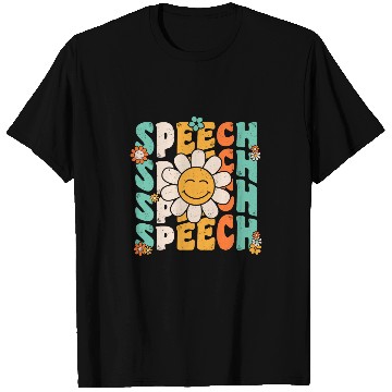 Discover Speech Therapy Retro Speech Language Pathologist Therapist 5 T-Shirts